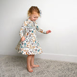 Maren Floral TUTU DRESS Bamboo Fall Floral Dress