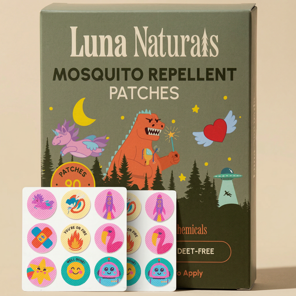Kids Mosquito Repellent Patches | Fresh & Herbal | 90 Pack