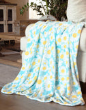 Flower Power Unlined Plush Throw