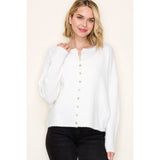 BUTTON DOWN SWEATER CARDIGAN