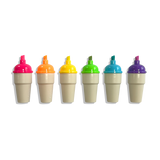Sweet Scoops: Neon Highlighters - Strawberry Scent (Set of 6