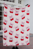Cherry Bows All Over Soft Blanket