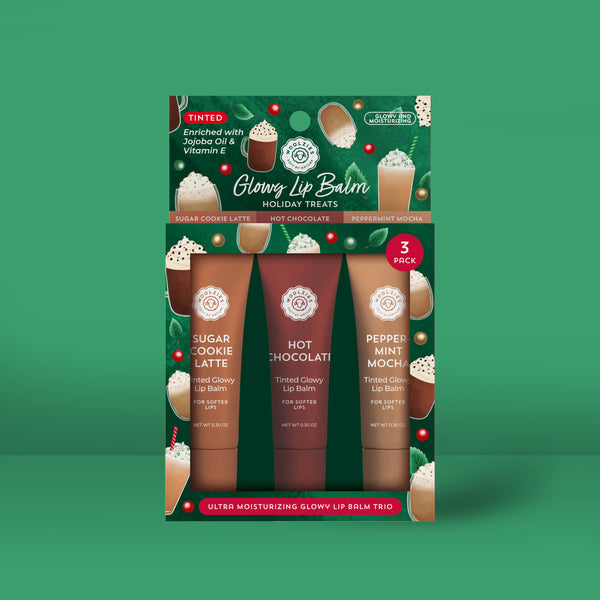 Holiday Treats Glowy Lip Balm  Trio