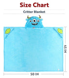 Wearable Hooded Fleece Blankets For Kids - Lion