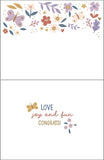 Baby Greeting Card - Baby Girl Flowers