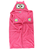 Wearable Hooded Fleece Blankets For Kids - Owl