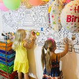 Birthday Party Coloring Tablecloth | Kids Activity
