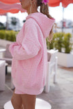 Light Pink Polka Dot Hoodie