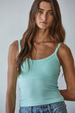 S1280N | Seamless Ribbed Tank with Inner Padded Lining