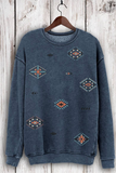 AZTEK ALLOVER MINERAL SWEATSHIRT