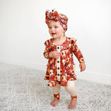 Auburn PEPLUM SET Fall Floral Outfit