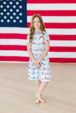 Proudly Patriotic Pocket Twirl Dress