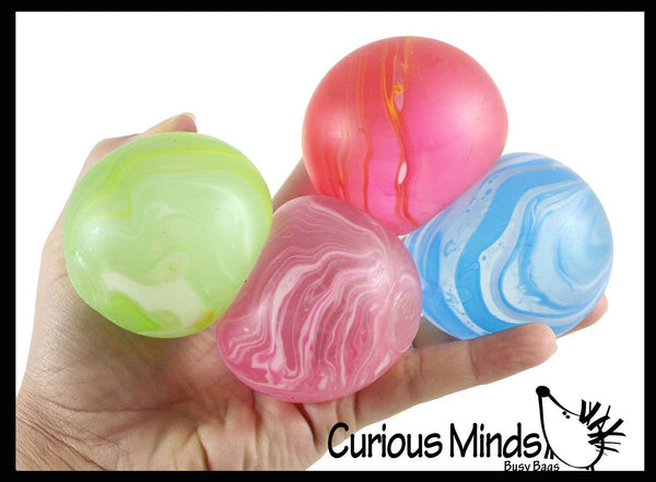 1 Marble Sugar Ball - Thick Glue/Gel Stretch Ball - Squishy