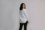 Basic Acid Washed Sweatshirt - Heather Grey