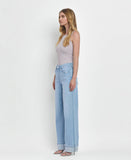 SUPER HIGH RISE CUFFED BAGGY WIDE JEANS F5796