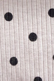Ribbed Polka Dot Lounge Top & Wide Leg Pants Set