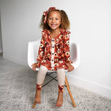 Auburn PEPLUM SET Fall Floral Outfit
