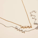 Bubble "MAMA" 18K Gold Dip Necklace