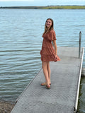 Prairie Blossom Smocked Mini Dress