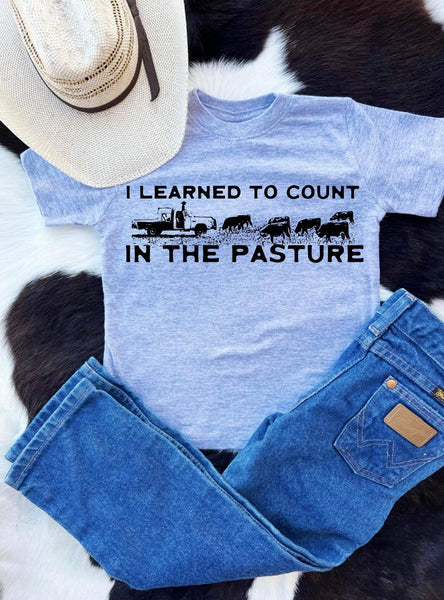 I learned to count cows in the pasture tee
