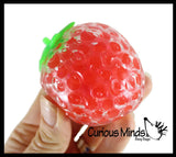 1 Fruit Water Bead Filled Squeeze Stress Balls  -  Sensory,