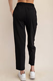 CRINKLE WOVEN ANKLE TROUSER