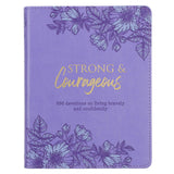 Devotional Strong & Courageous Faux Leather