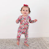 Eloise RUFFLE ZIP Bamboo Baby Outfit Sleepies Little