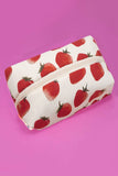 STRAWBERRY WESTERN BOW MAKEUP COSMETIC POUCH BAG | 40P544