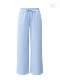 Baby Blue Polka Dot Flare Sweatpants