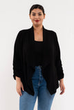 Rhea Rouched Sleeve Blazer