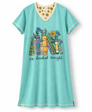 Booked V-Neck Nightshirt
