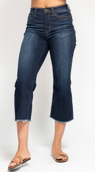 HW Judy Blue Crop Wide Leg
