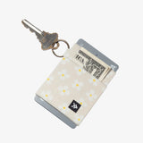 Luna Beige Thread Elastic Wallet