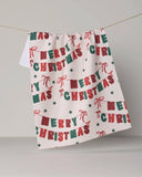 Christmas Banner Tea Towel - Holiday 2026
