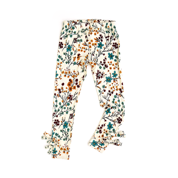 Maren BOW LEGGINGS Bamboo Kids Toddler Leggings