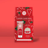 Candy Cane Duo -  Hand Cream & Lip Scrub Duo – Holiday Set