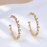 CLASSIC BAGUETTE HOOP EARRING