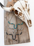 Western SteerHead Stone Necklace