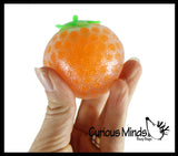 1 Fruit Water Bead Filled Squeeze Stress Balls  -  Sensory,