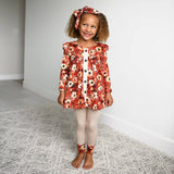 Auburn PEPLUM SET Fall Floral Outfit