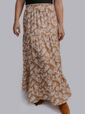 Floral Side Slit Maxi Skirt