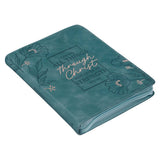 Journal Classic Zip Teal All Things Through Christ Phil 4:13