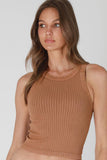 Vintage Wide Ribbed Tank Top
