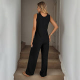 Spring Summer Casual Loose Strap Jumpsuit for Women