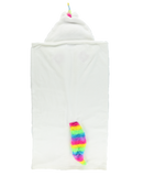 Wearable Hooded Fleece Blankets For Kids - Unicorn