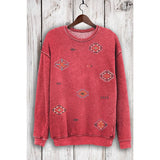 AZTEK ALLOVER MINERAL SWEATSHIRTS