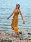 Yellow Dainty floral print sundress