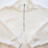 Women's Magnolia Bouclé Quarter Zip Pullover