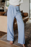 Blue Striped Boxer Casual Lounge Pants